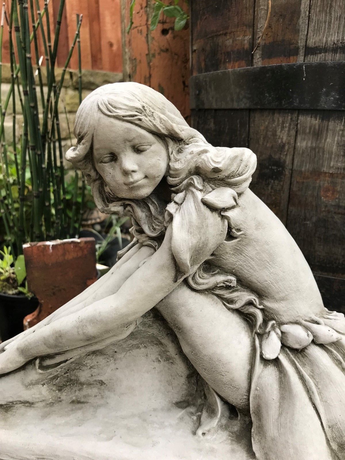 Stone Fairy Garden Ornament - Unique Sculpture for Gardens