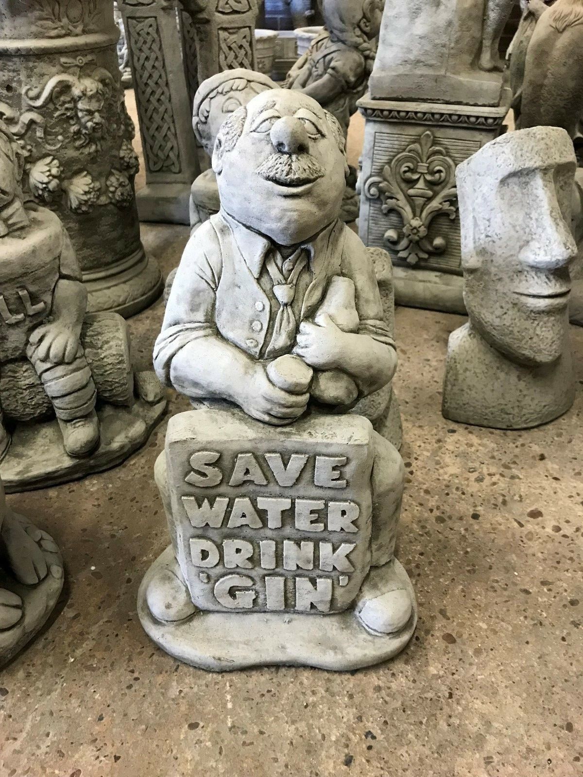 Stone 'Save Water, Drink Gin' Ornament
