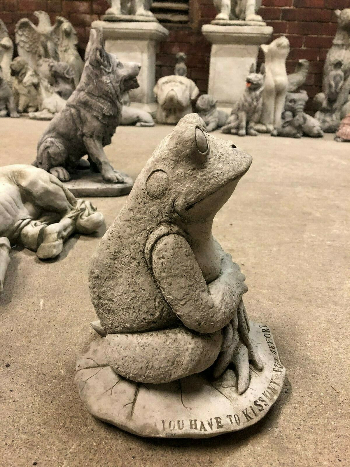 Stone Frog on Lilypad Ornament