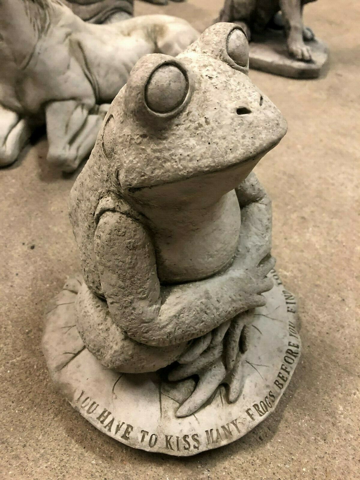 Stone Frog on Lilypad Ornament