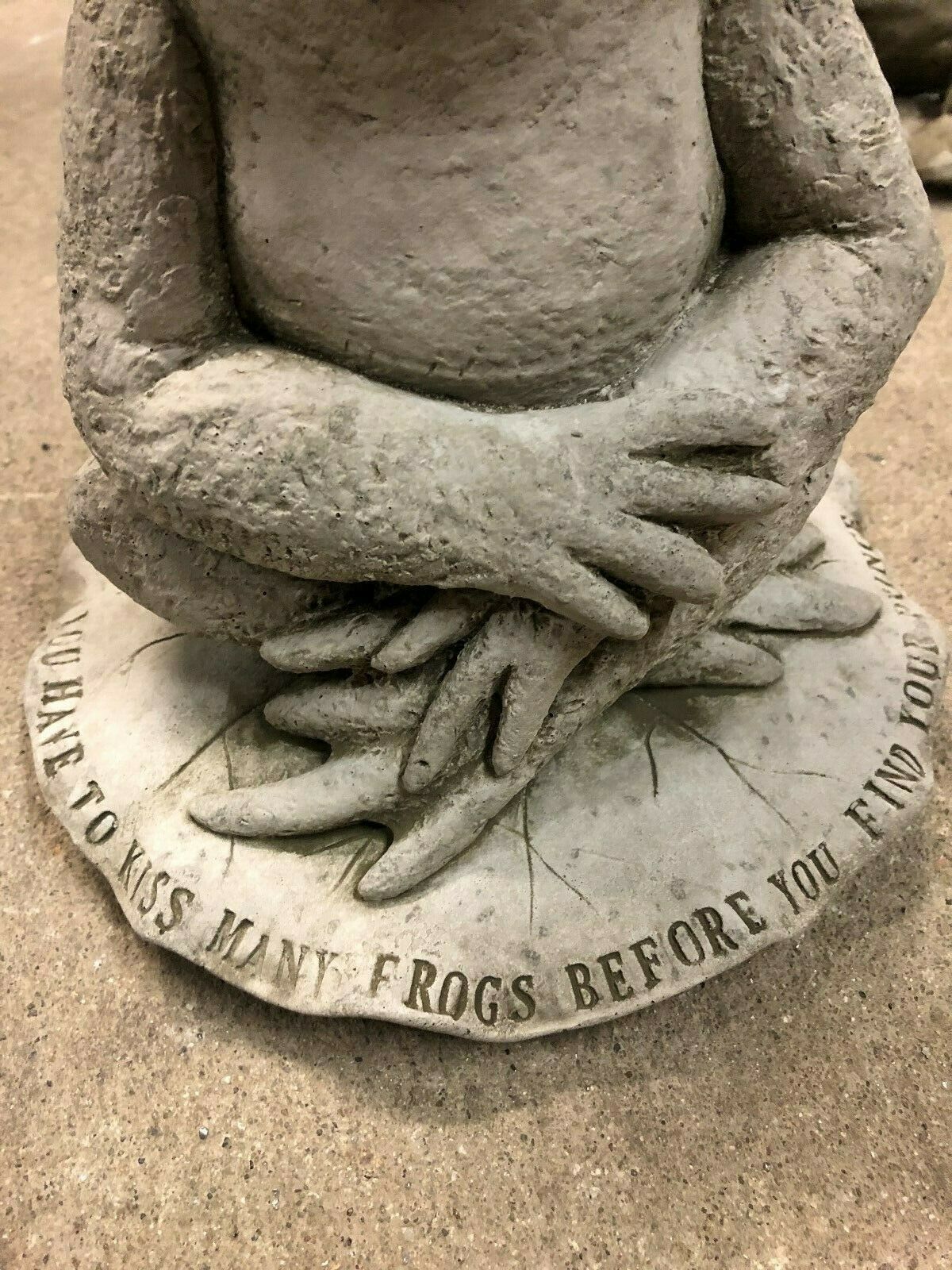 Stone Frog on Lilypad Ornament