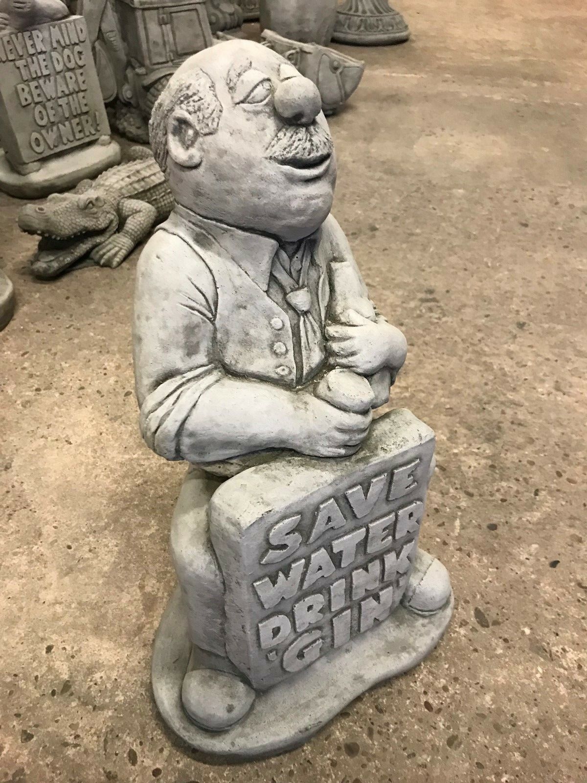 Stone 'Save Water, Drink Gin' Ornament