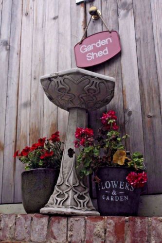 Stone Art Noveau Bird Bath