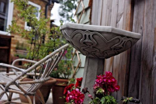 Stone Art Noveau Bird Bath