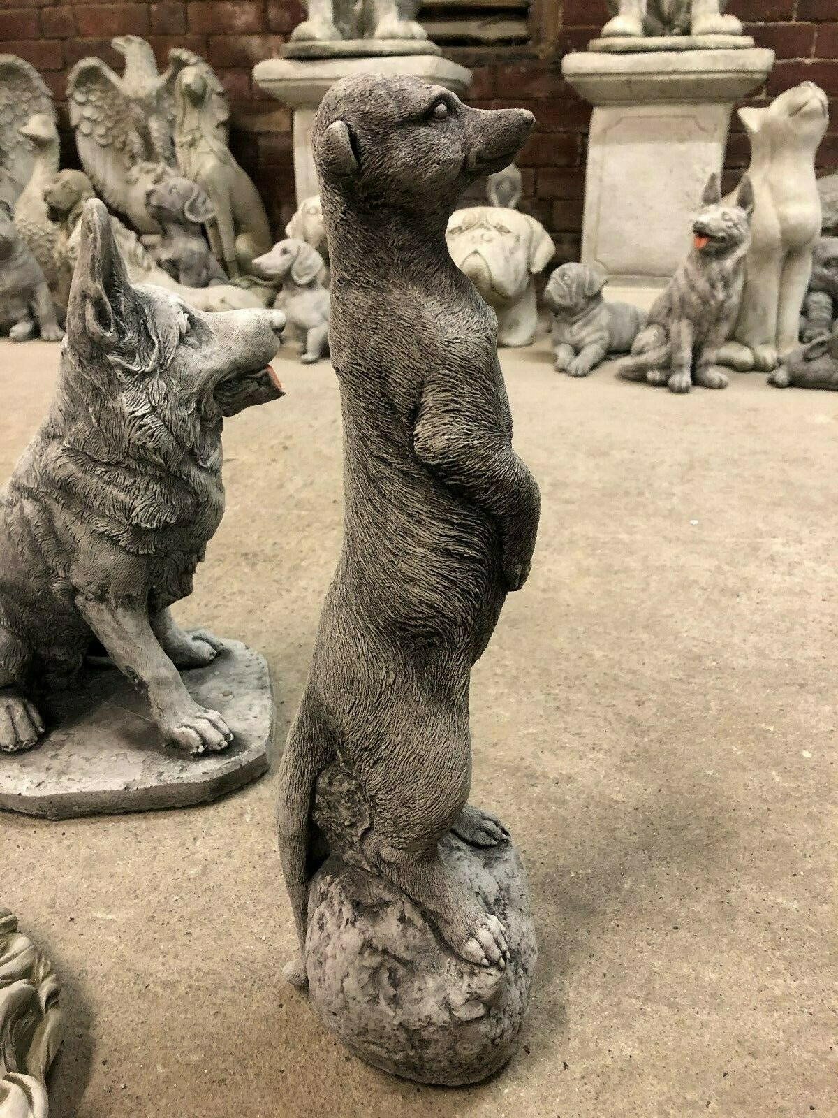 Stone Standing Meerkat Ornament