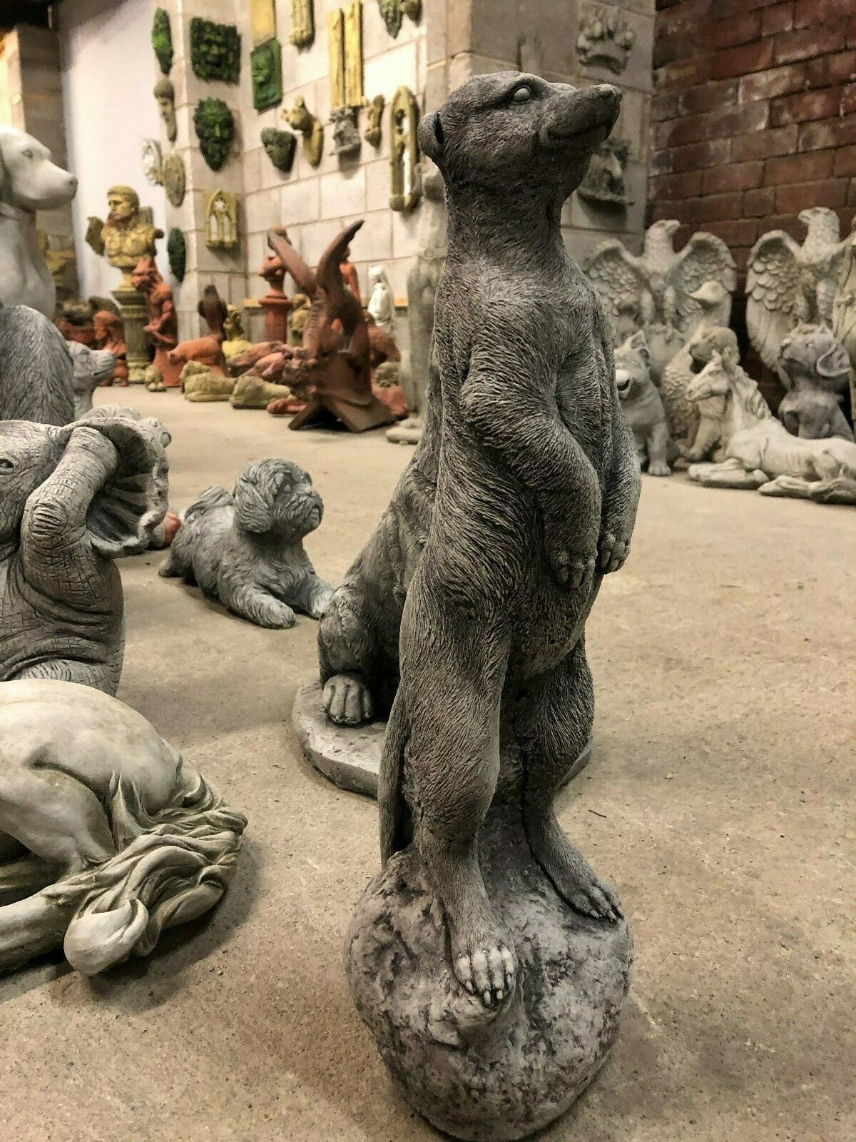 Stone Standing Meerkat Ornament