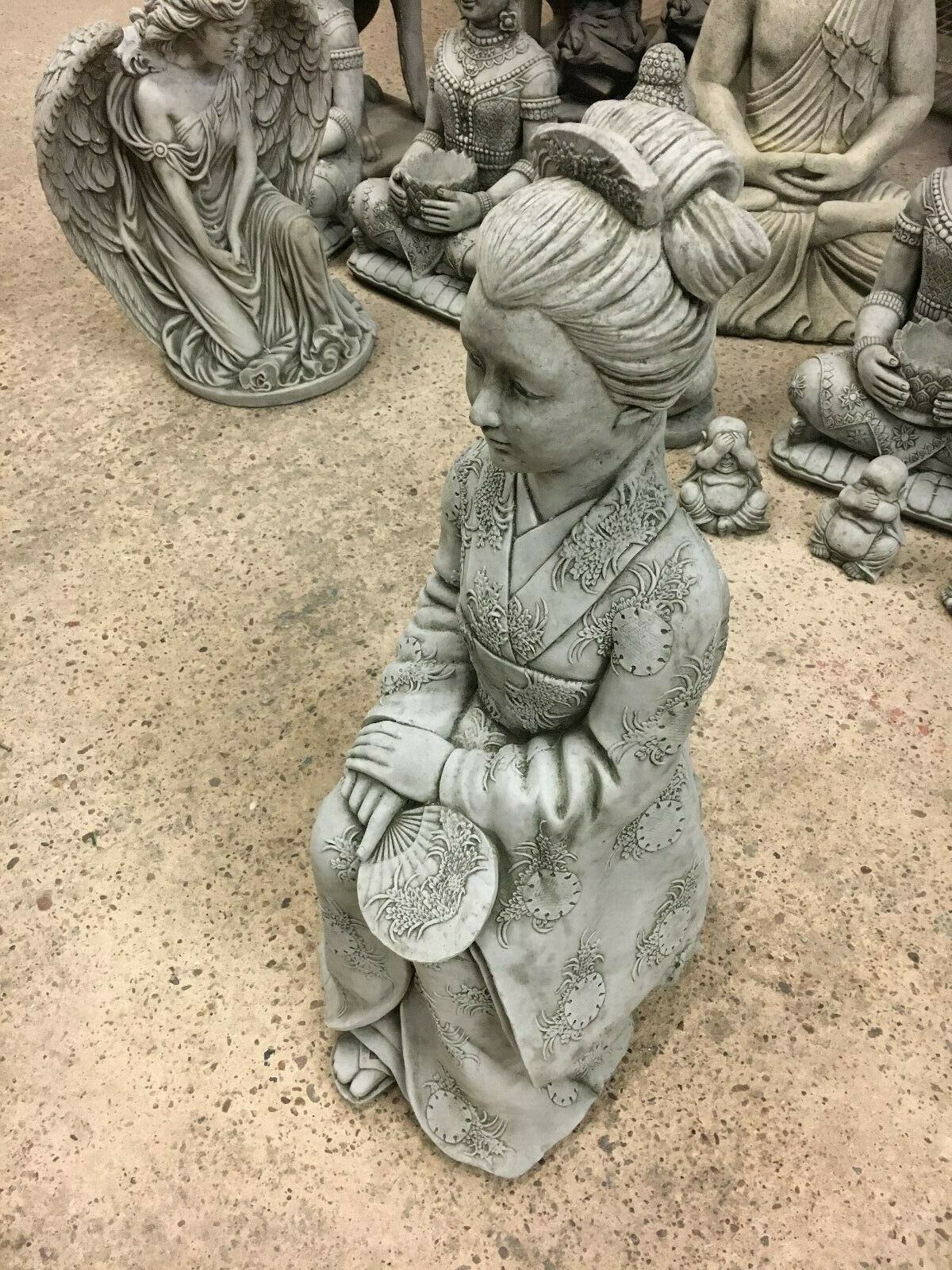 Stone Geisha/Geiko Lady Statue