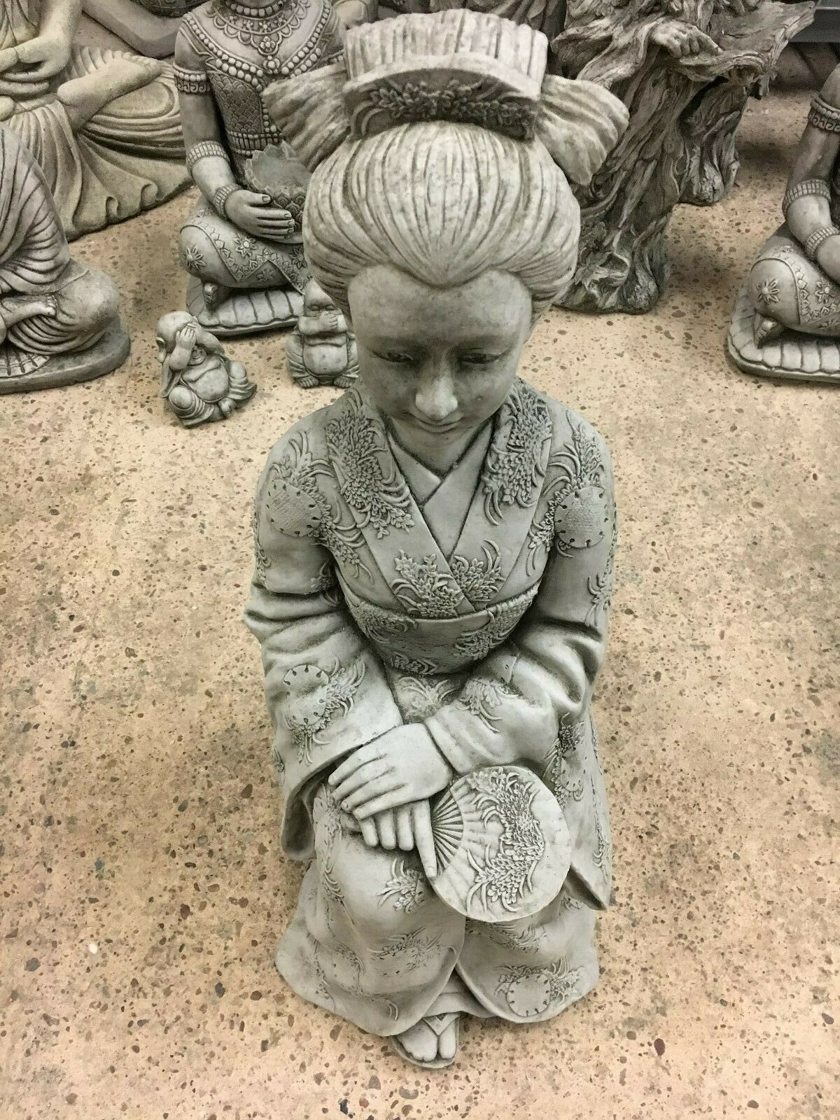 Stone Geisha/Geiko Lady Statue