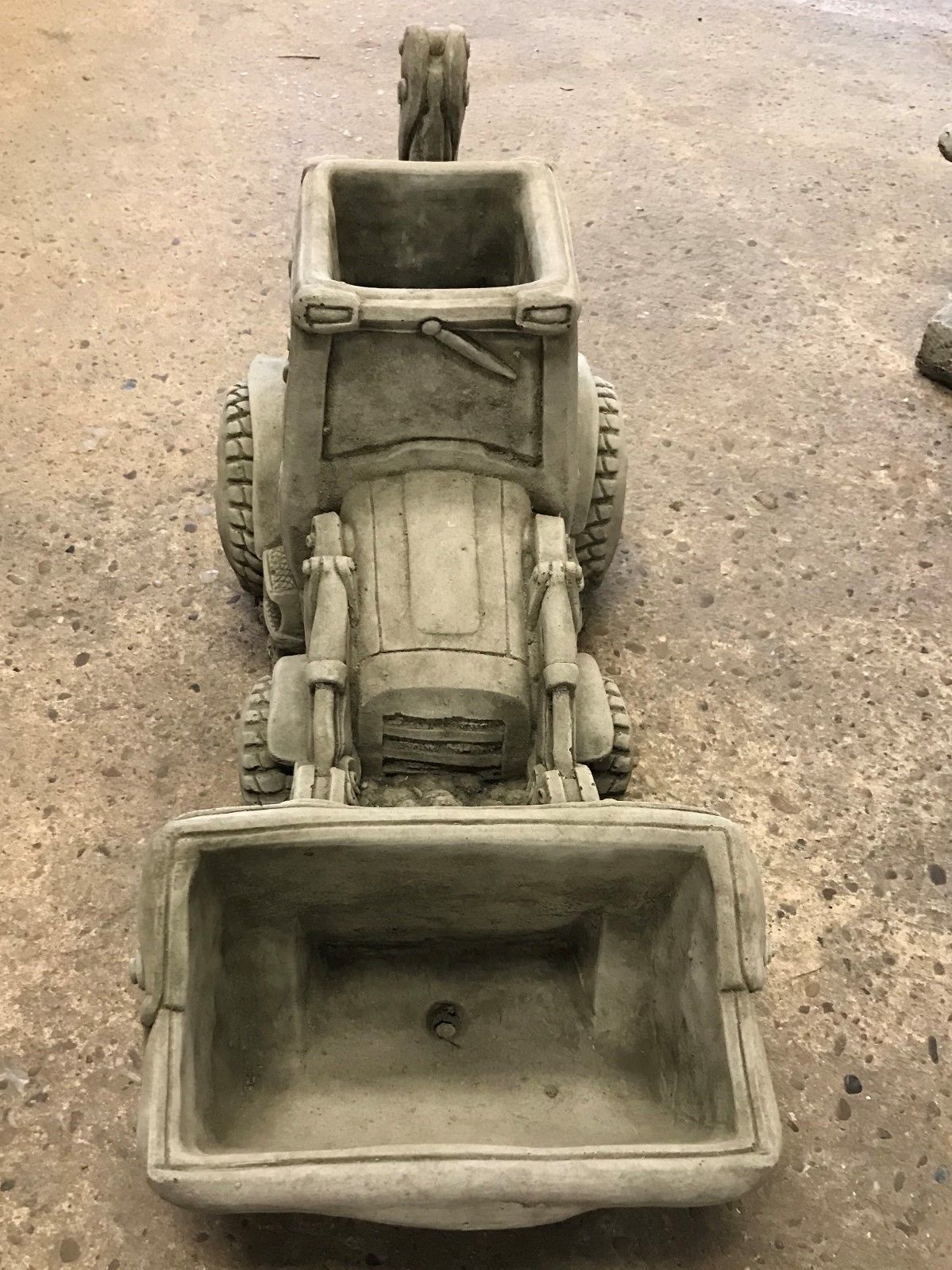 Stone JCB Shovel Digger Planter
