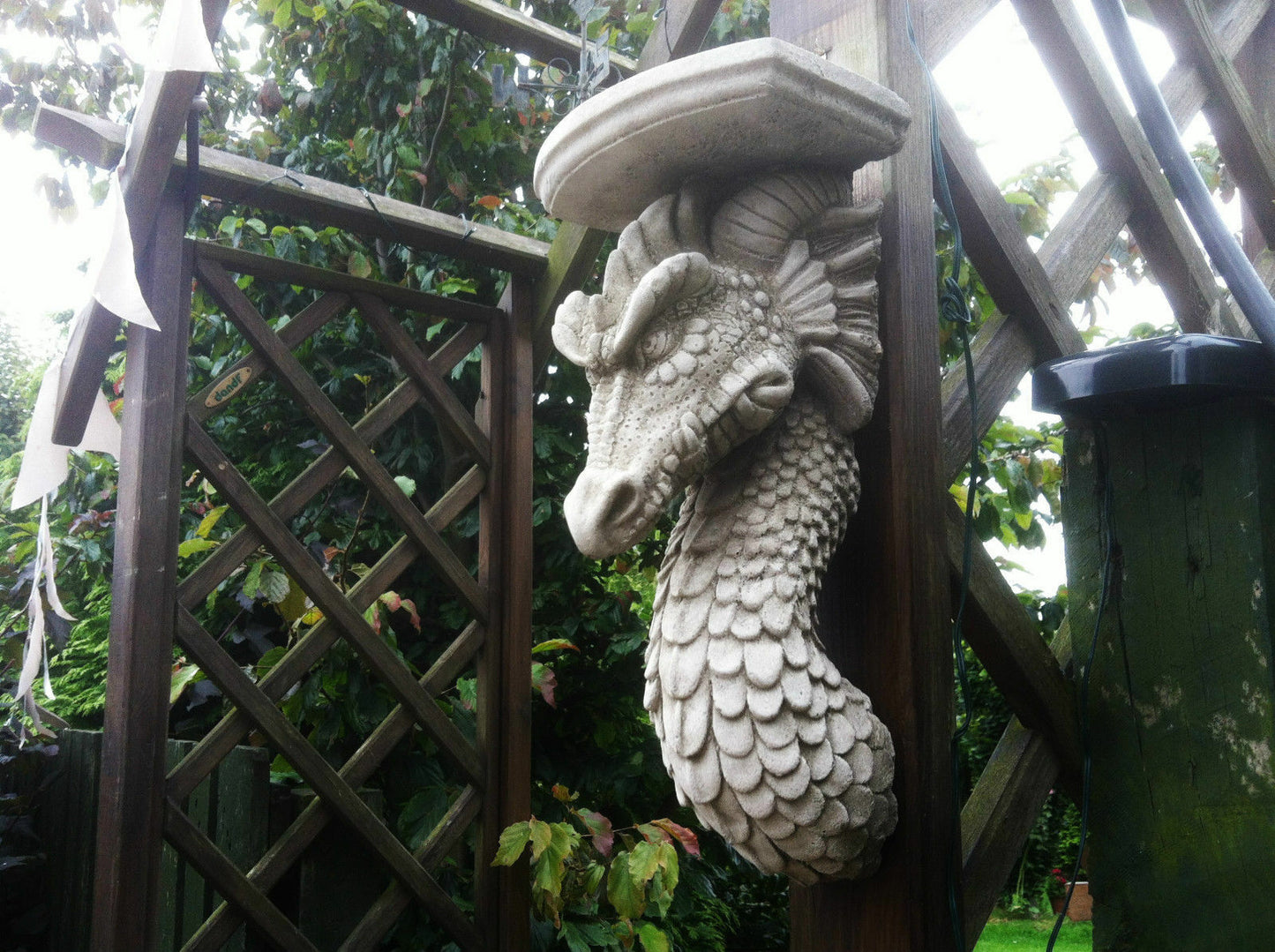 Stone Dragon Wall Shelf/Plaque