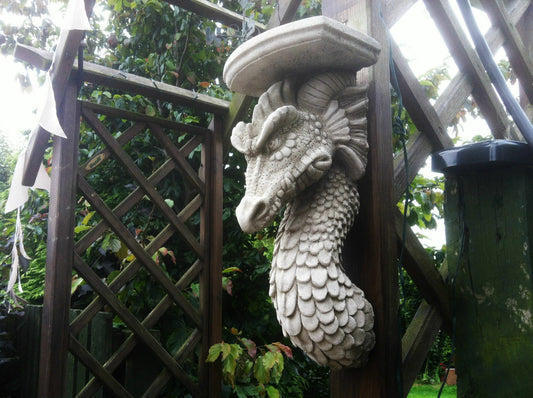 Stone Dragon Wall Shelf/Plaque