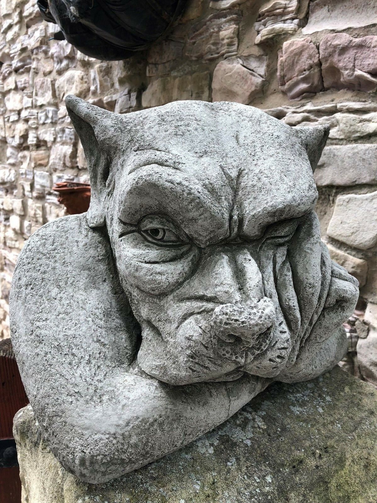 Stone Dog Gargoyle Finial