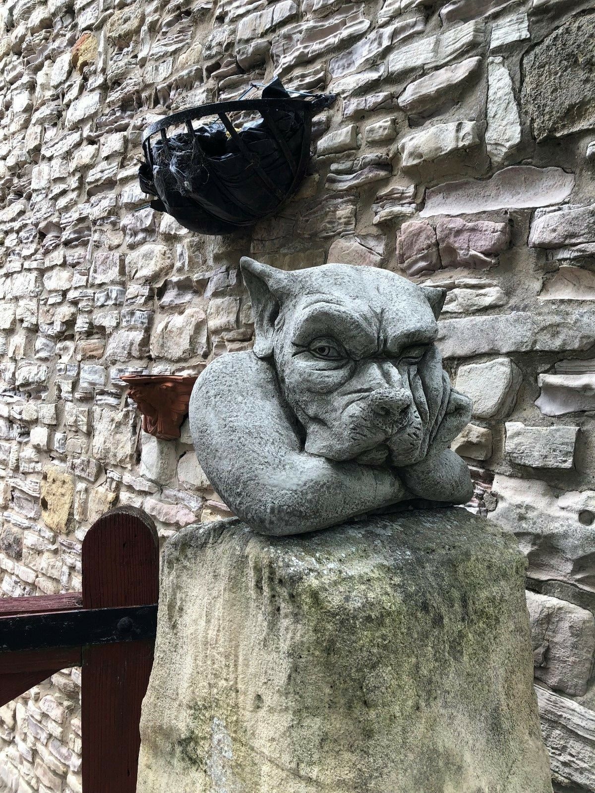 Stone Dog Gargoyle Finial