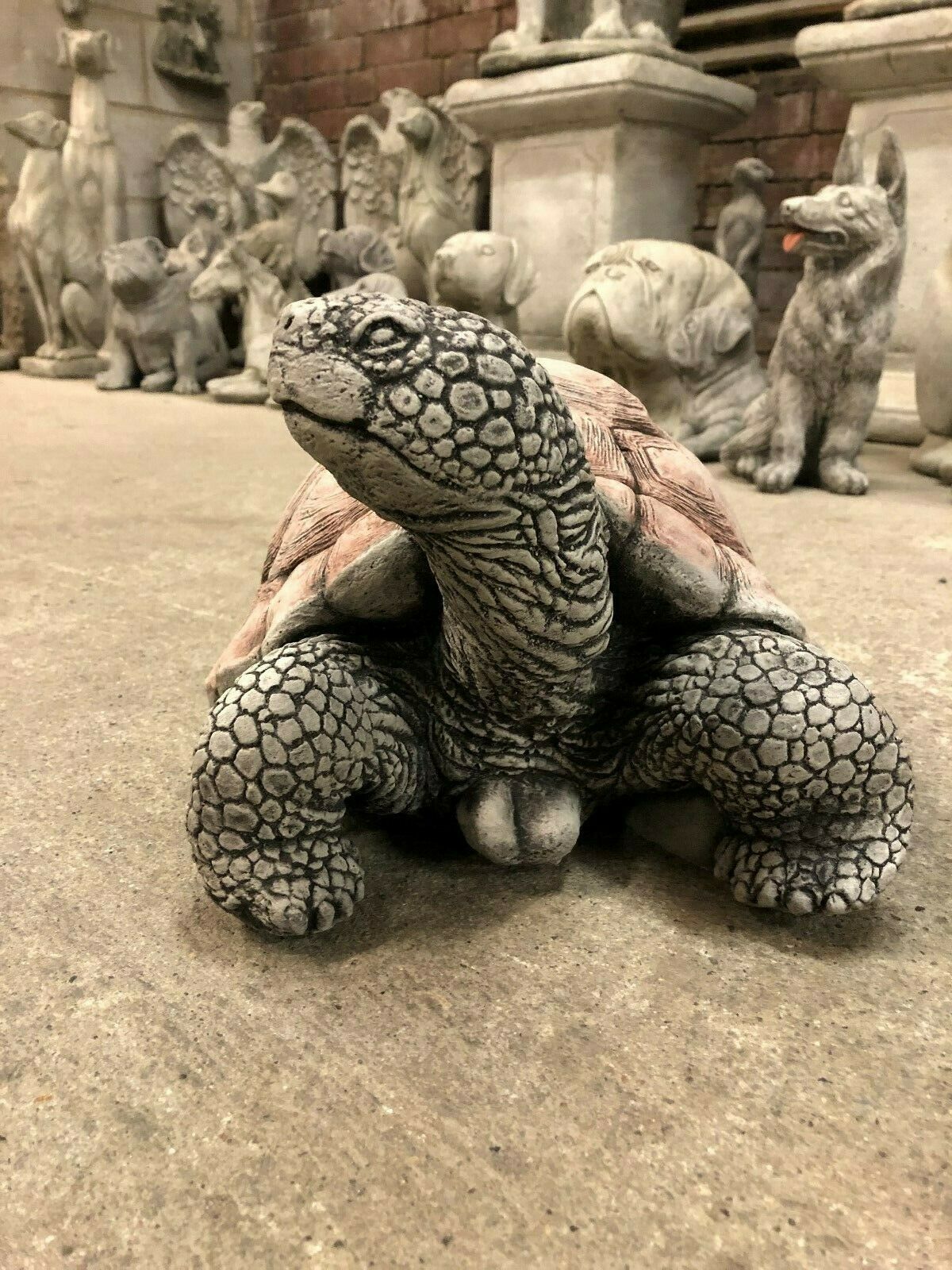 Large Stone Tortoise Ornament