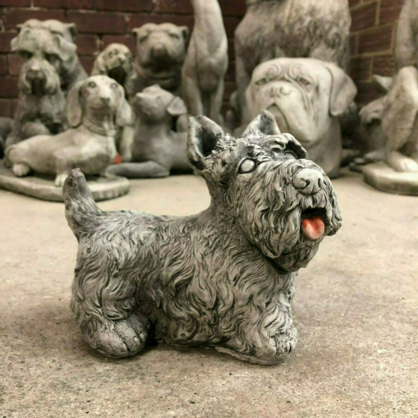 Stone Scottish Terrier Dog Ornament