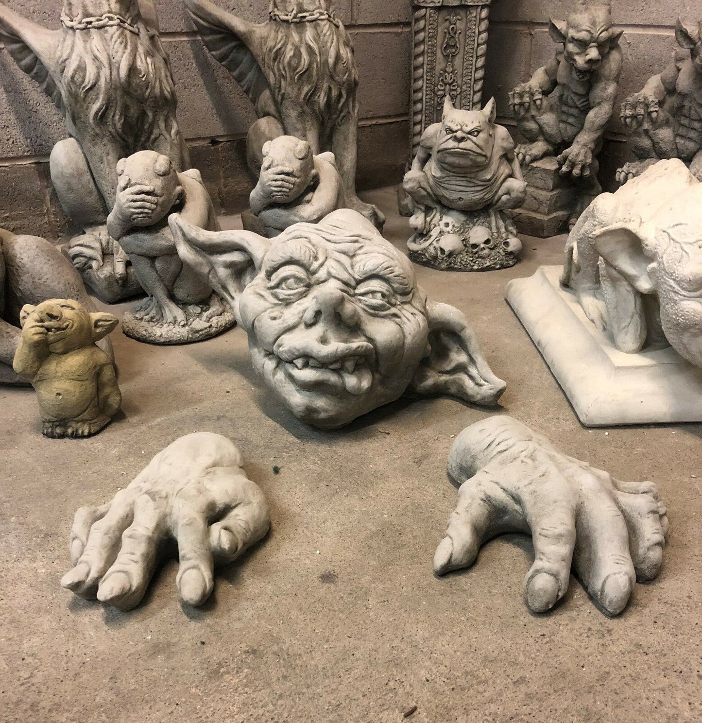 Stone Gargoyle Zombie Ornament