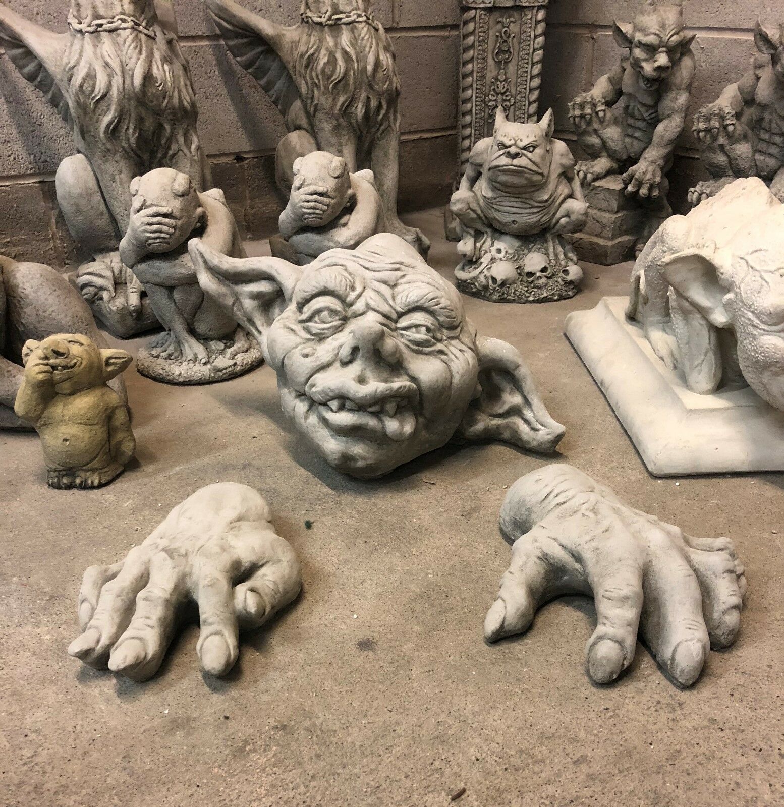 Stone Gargoyle Zombie Ornament
