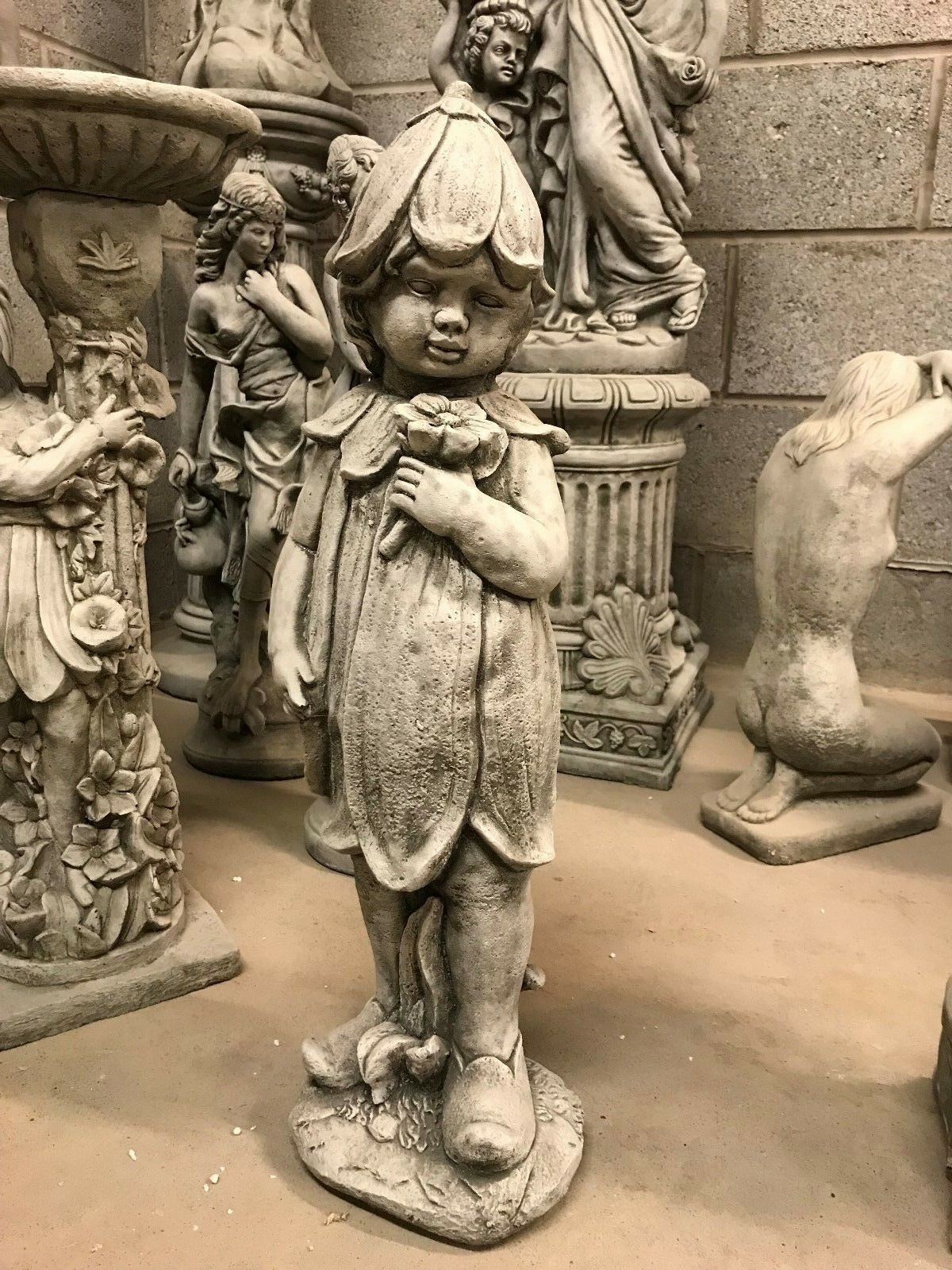 Stone Bluebell Girl Statue