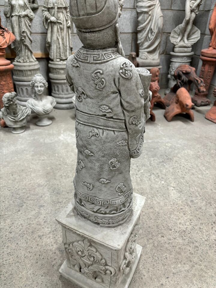 Stone Chinese Old Man (God of Longevity) Statue