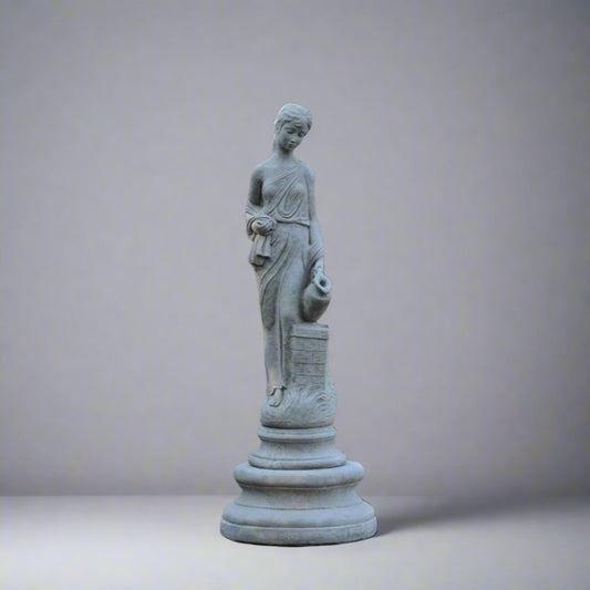 Stone Jug Lady Statue 