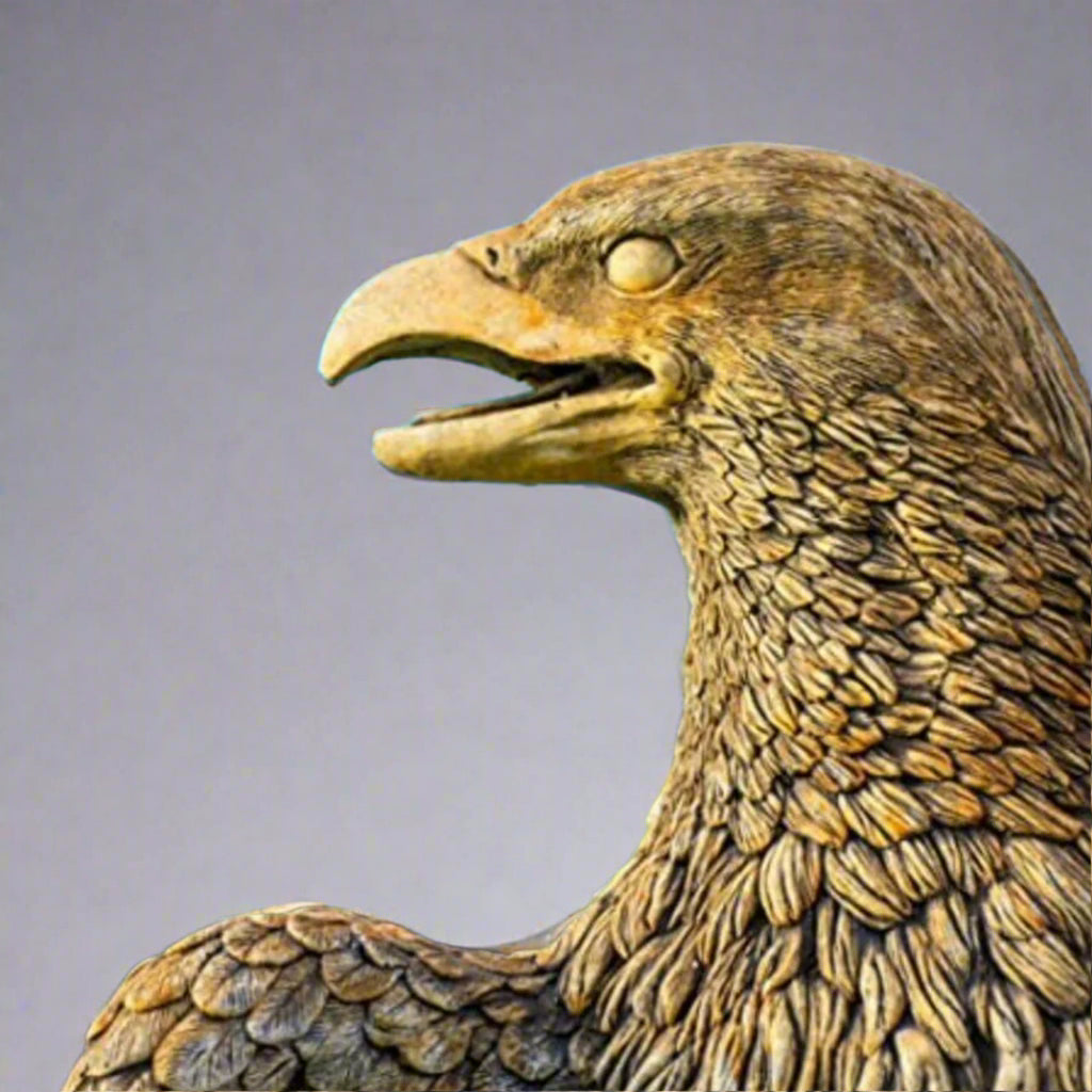 Stone XL Eagle Statue 