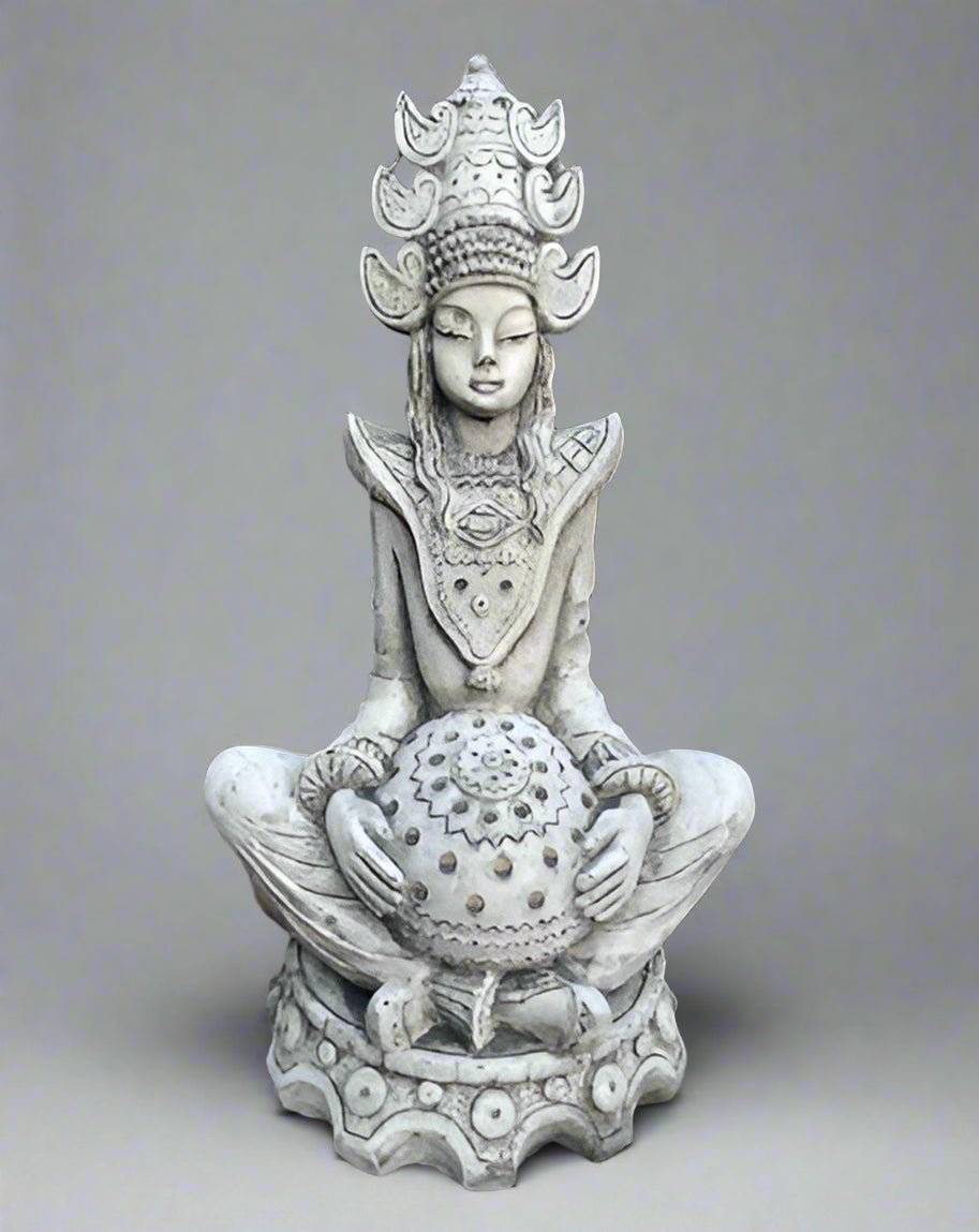 Stone Thai Goddess Statue 