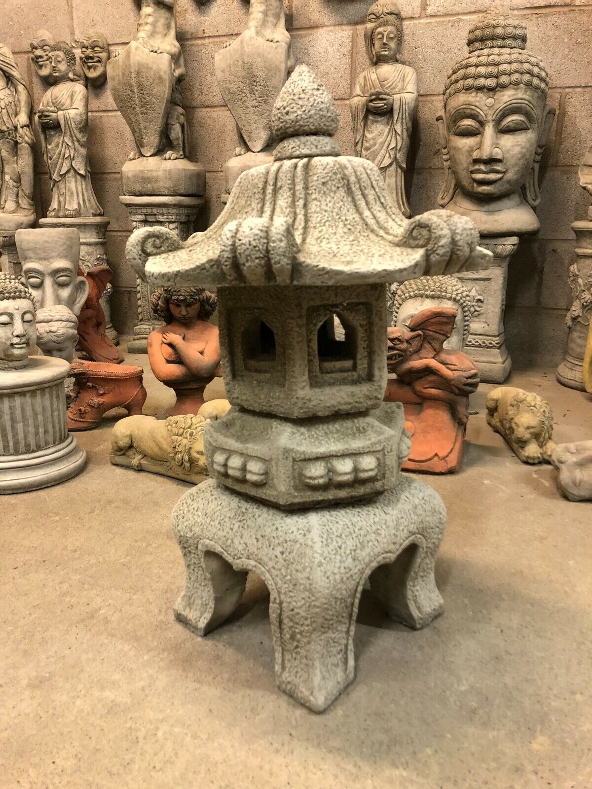 Stone Chinese Style Pagoda Lantern