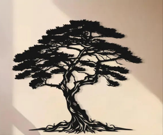 Black Metal Life Tree Wall Art 