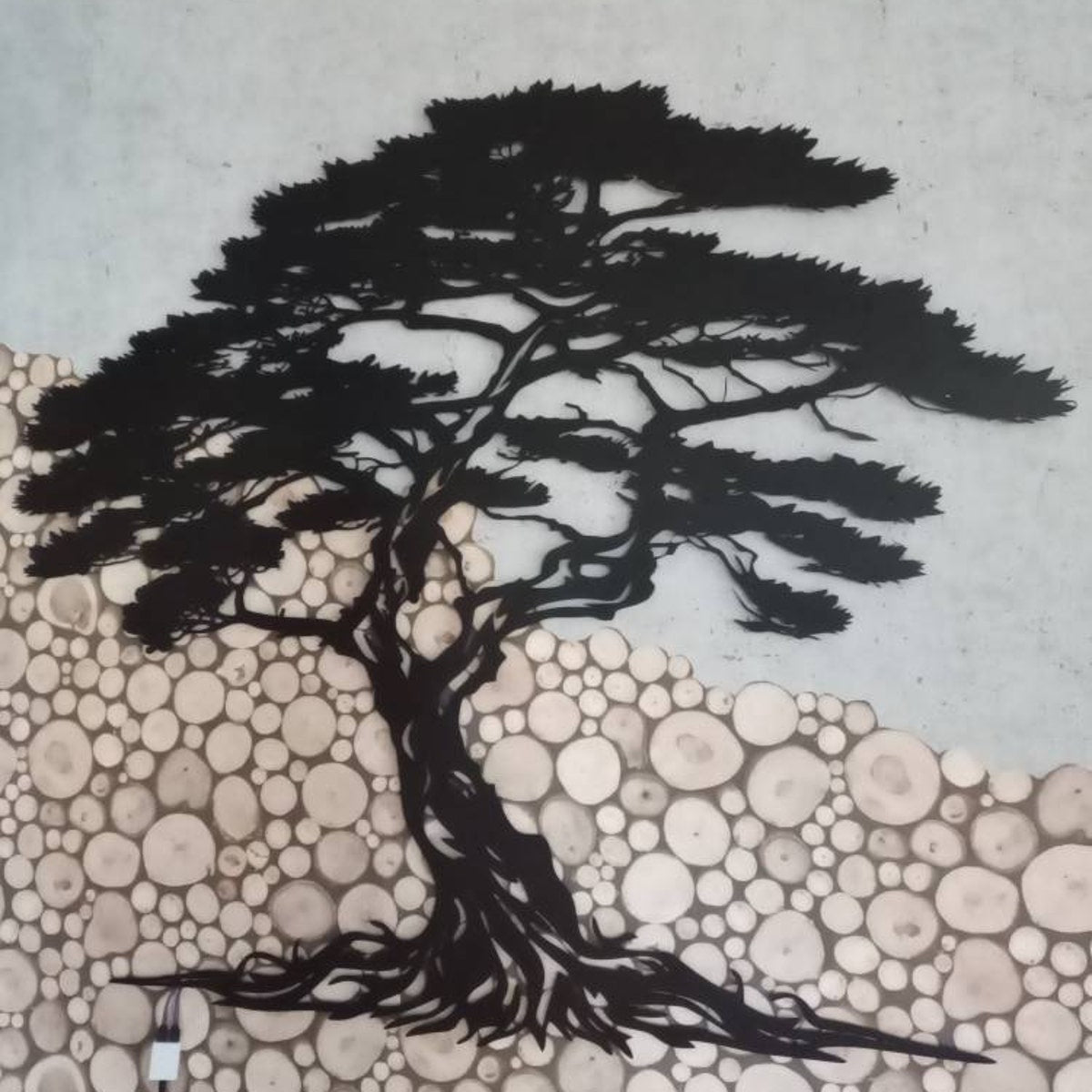 Black Metal Life Tree Wall Art 