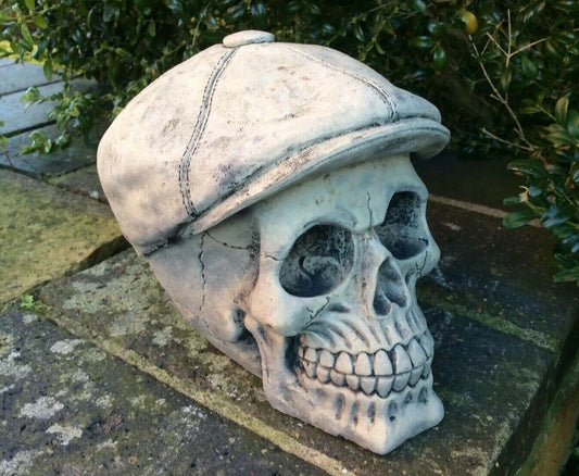 Stone Peaky Blinders Skull Ornament 