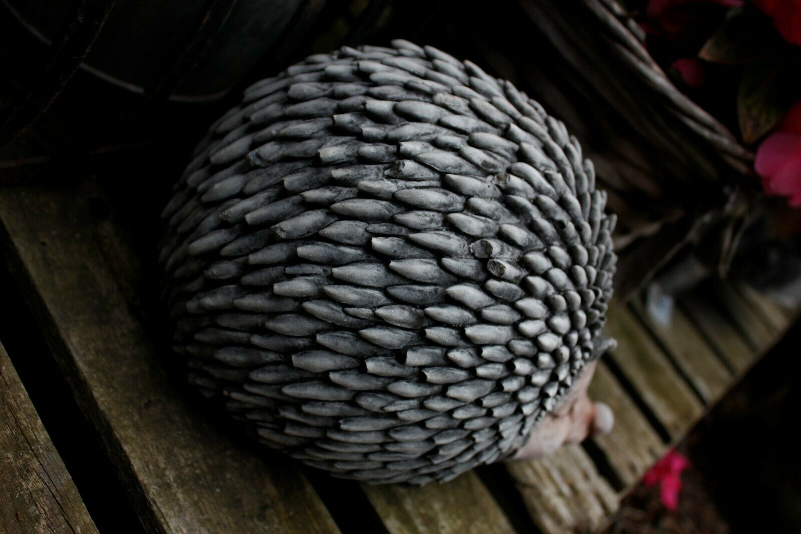Stone Hedgehog Ornament 
