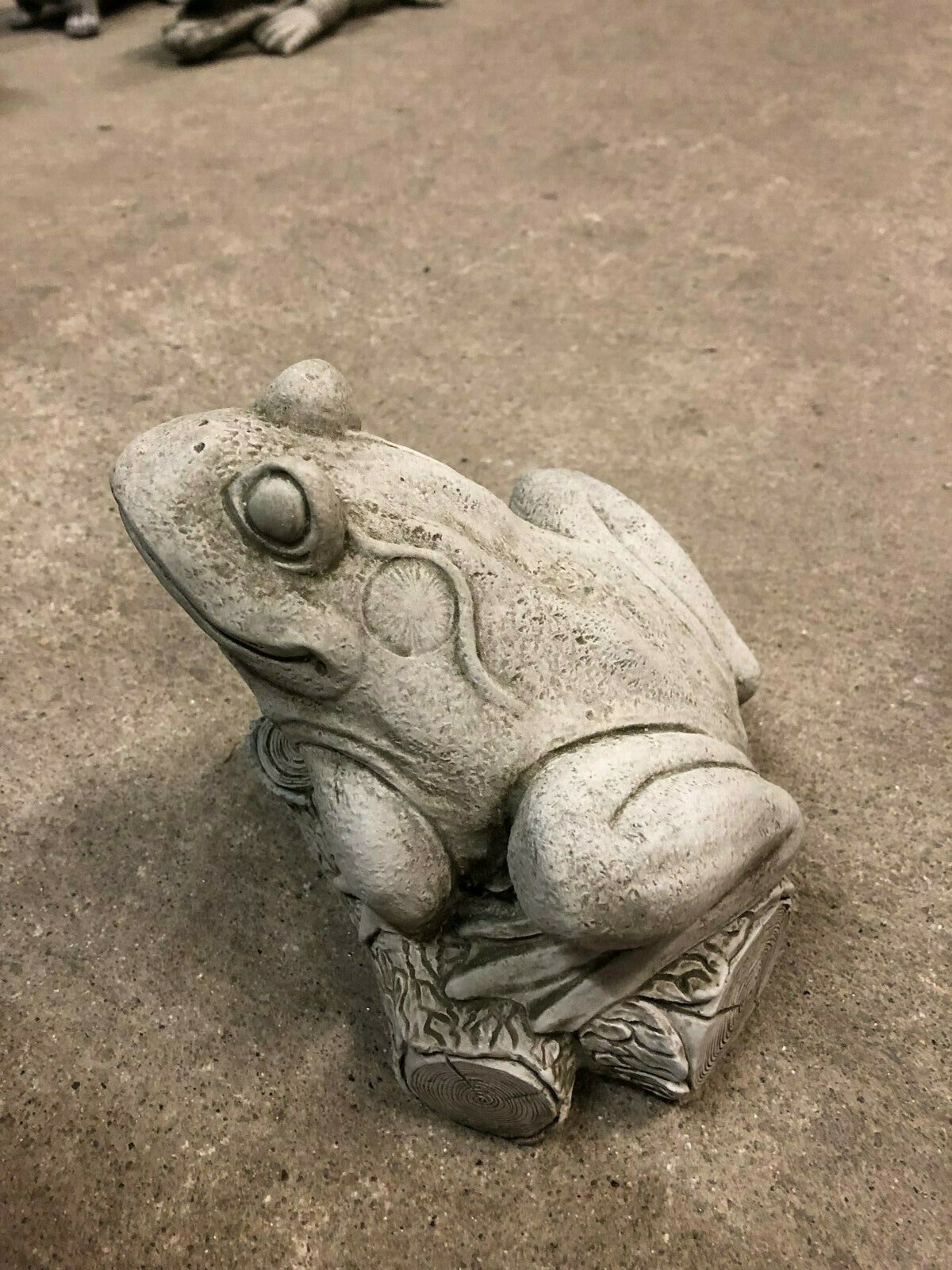 Stone Frog on Log Ornament