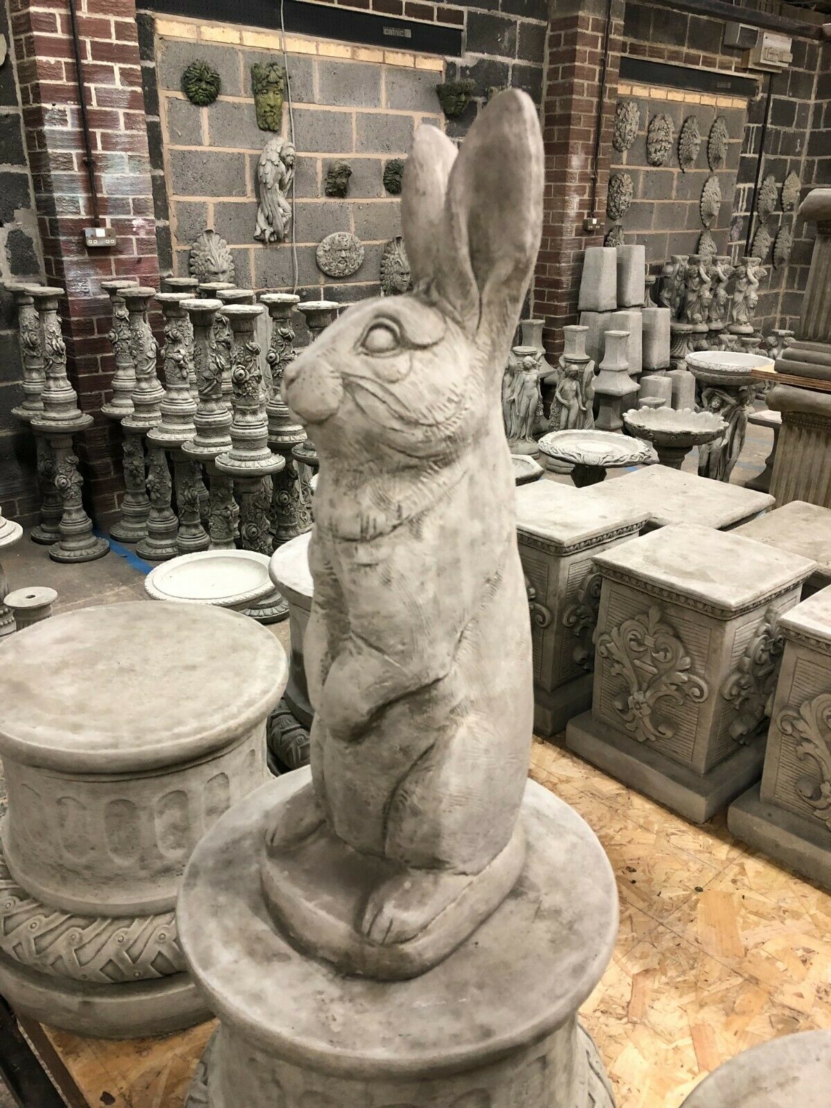 Stone Bunny Rabbit Ornament 