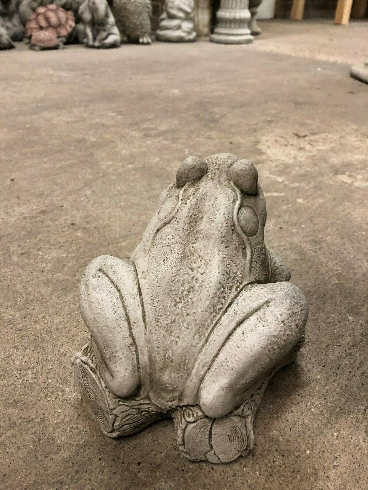Stone Frog on Log Ornament