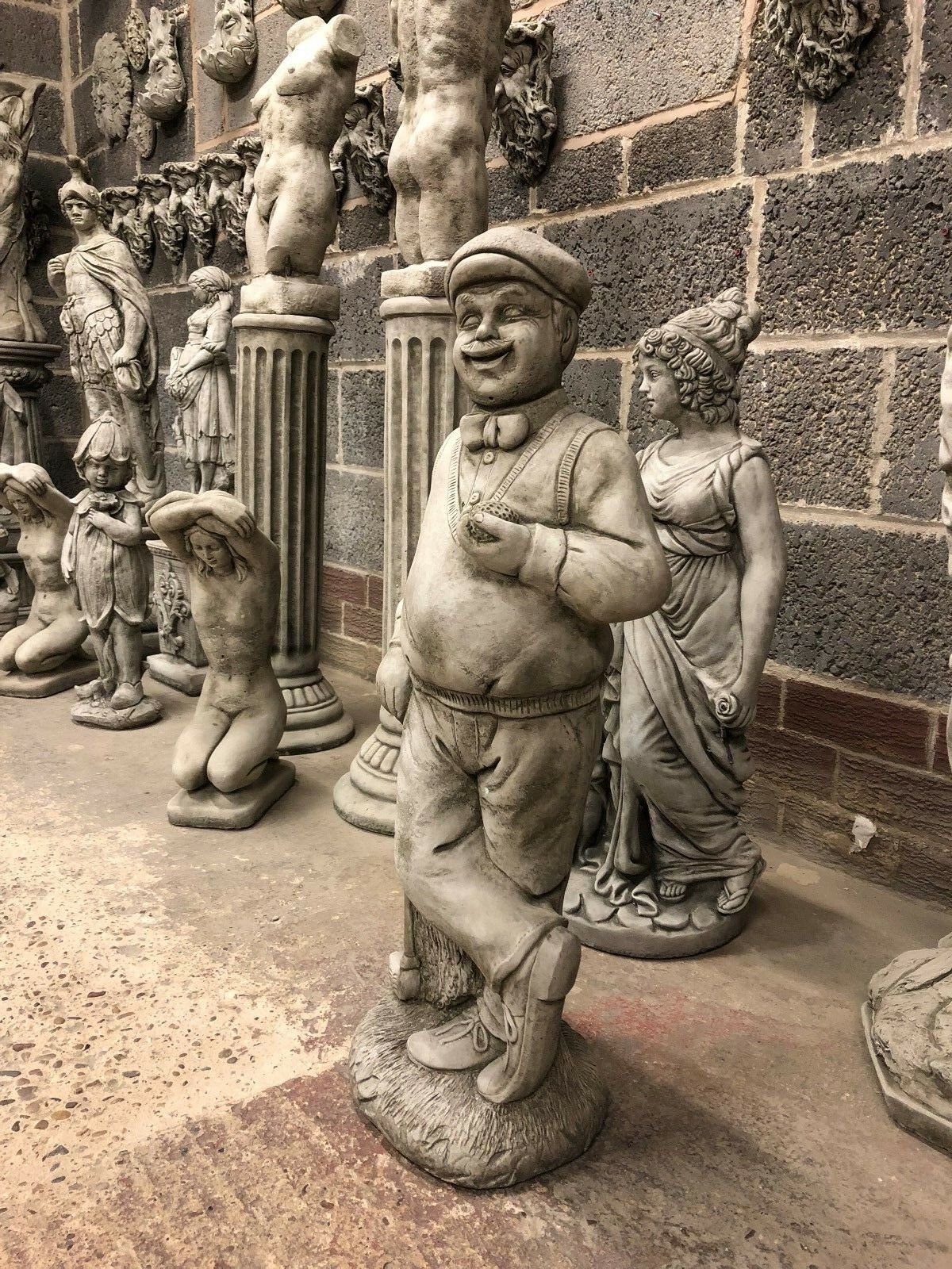 Stone Golfer Statue