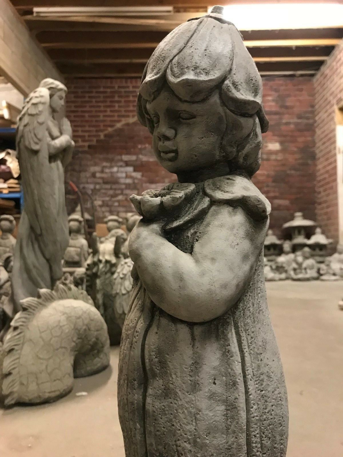 Stone Bluebell Girl Statue
