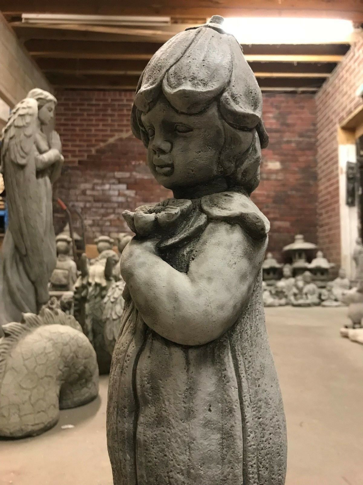 Stone Bluebell Girl Statue