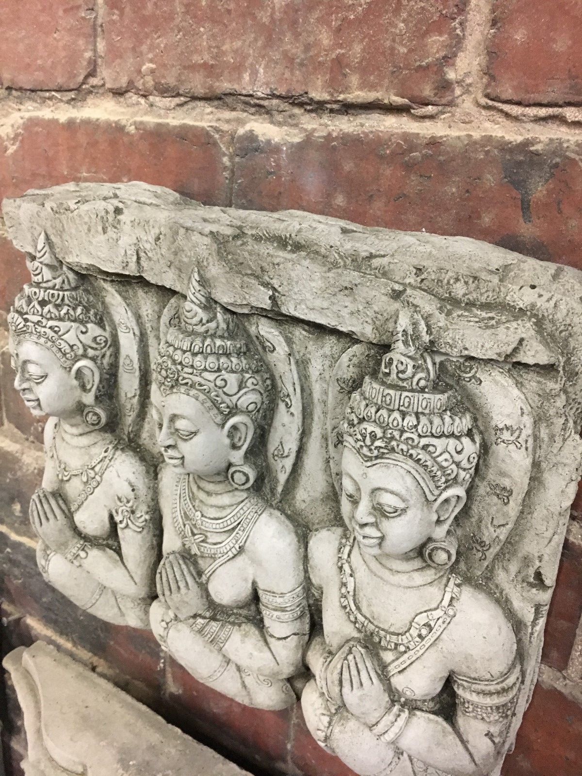 Stone Buddhas Wall Plaque 