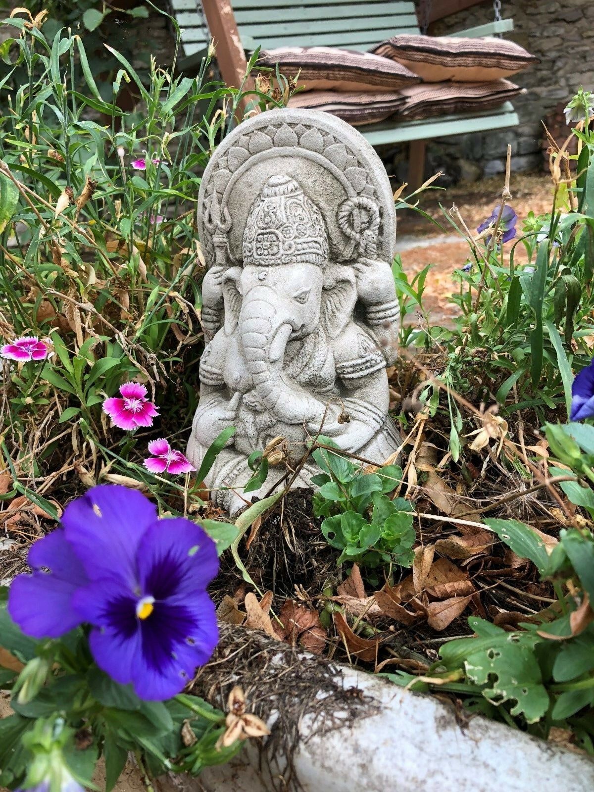Small Ganesh Garden Ornament