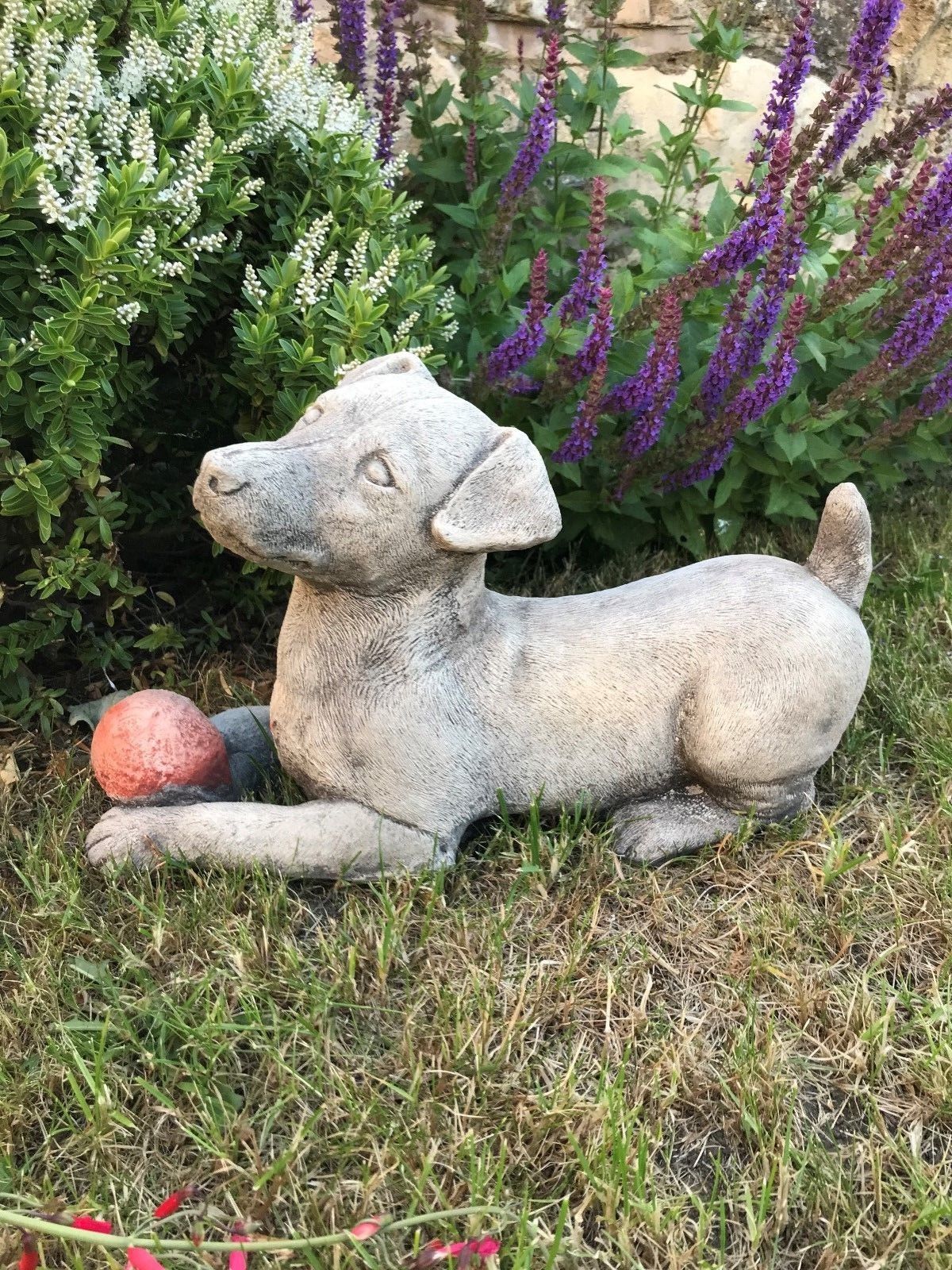 Stone Jack Russell Dog Ornament 