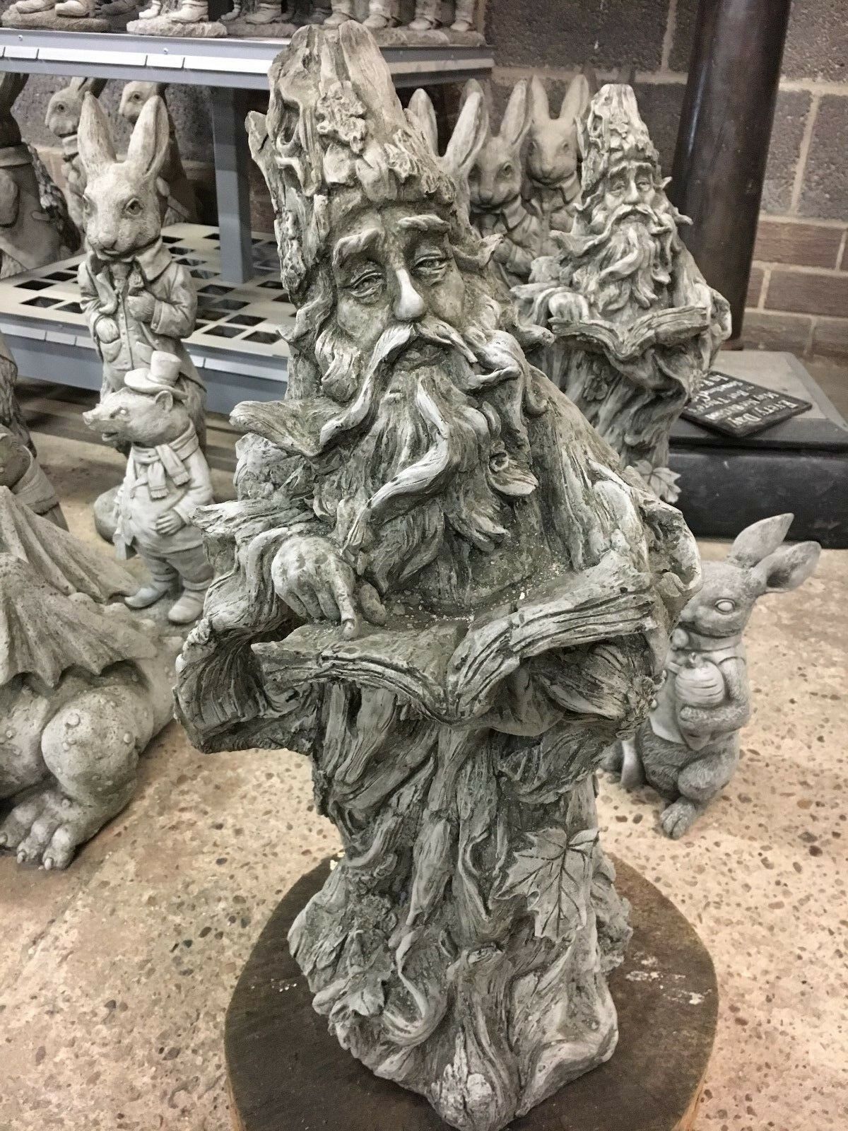 Stone Magical Wizard Ornament 