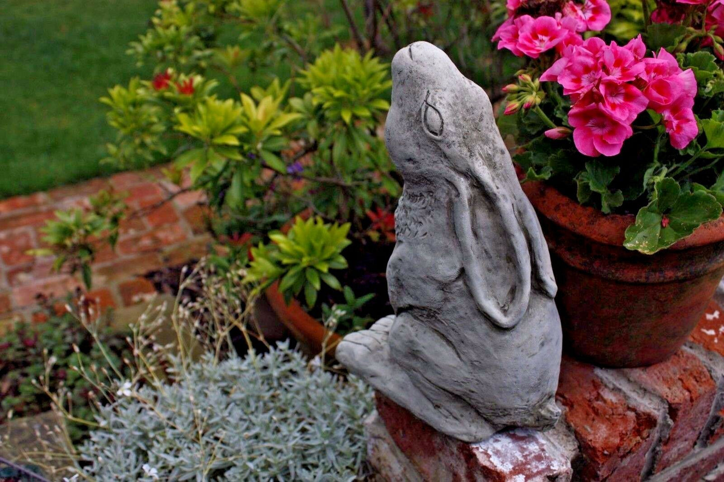 Stone Moongazing Hare Ornament 
