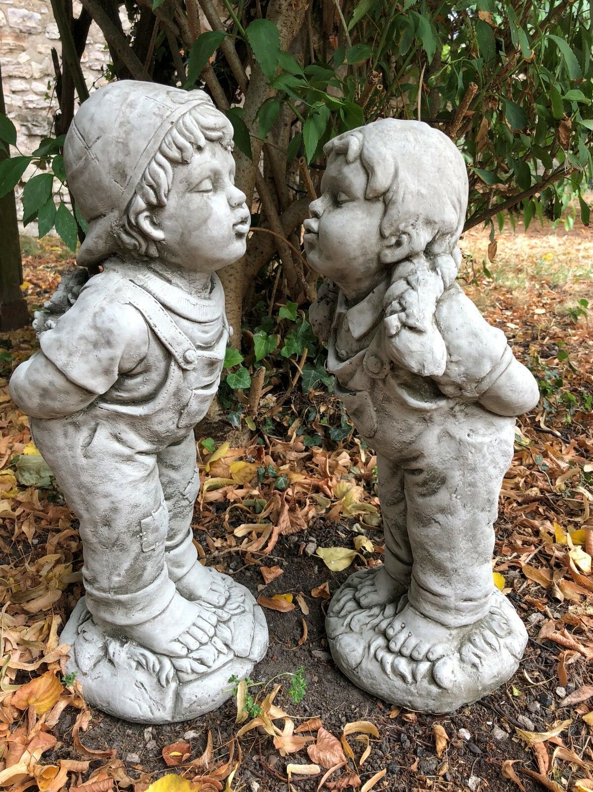 Stone Jack & Jill Statues