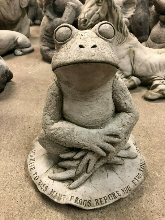 Stone Frog on Lilypad Ornament 