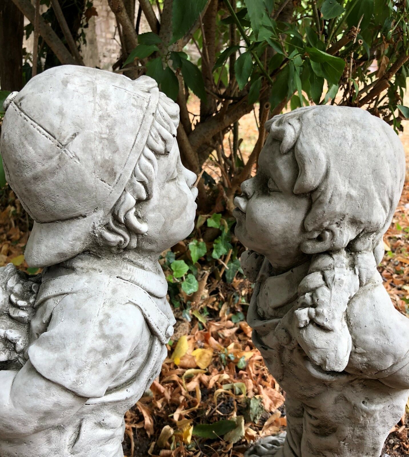 Stone Jack & Jill Statues