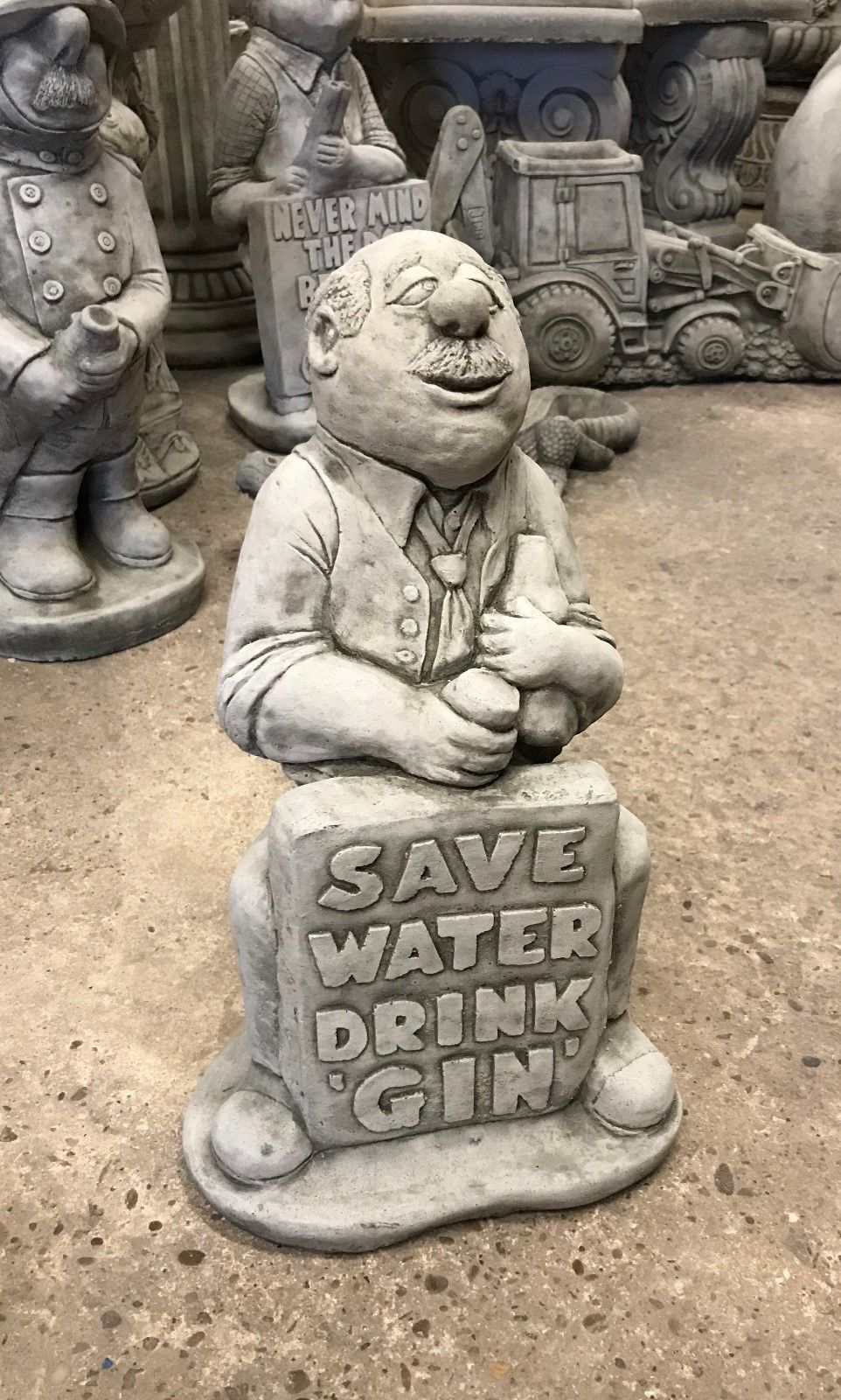 Stone 'Save Water, Drink Gin' Ornament 