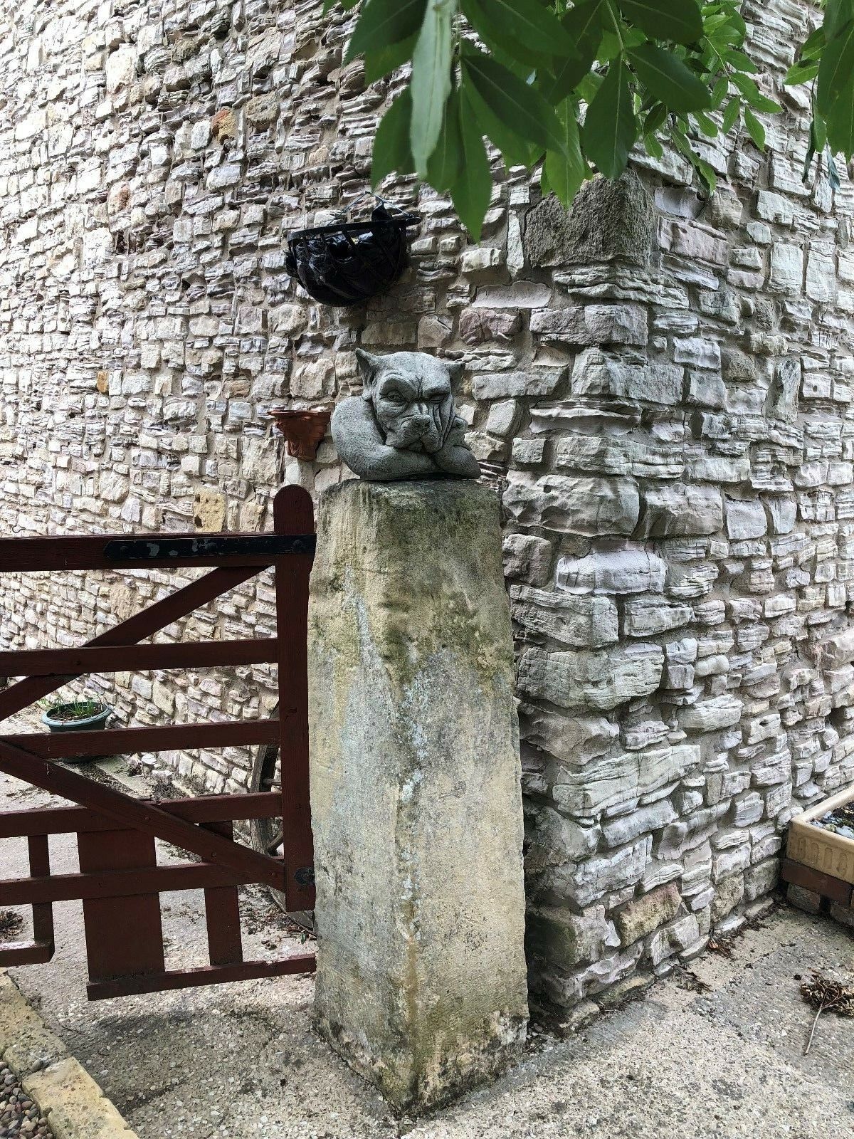 Stone Dog Gargoyle Finial 