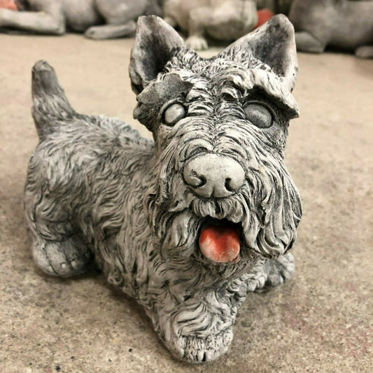 Stone Scottish Terrier Dog Ornament 