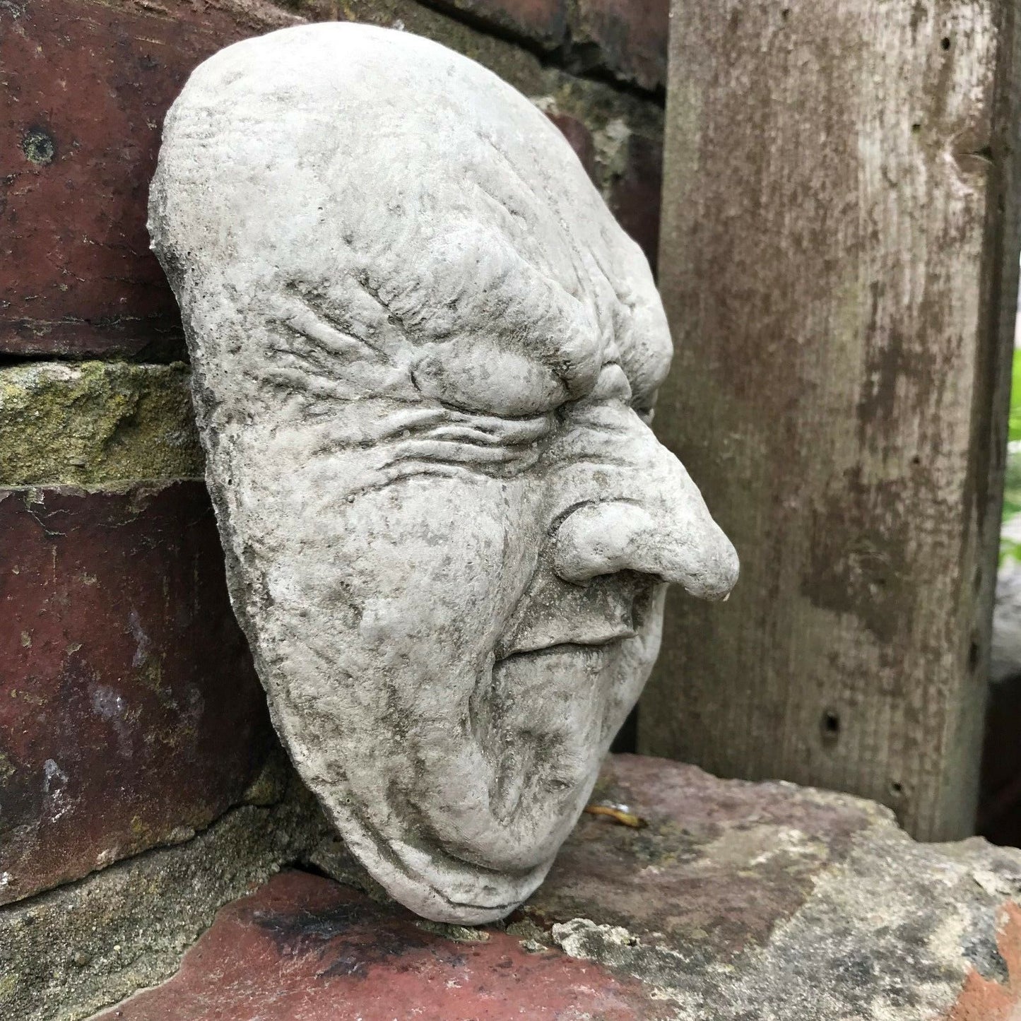 Funny Stone Fart Face Wall Plaque