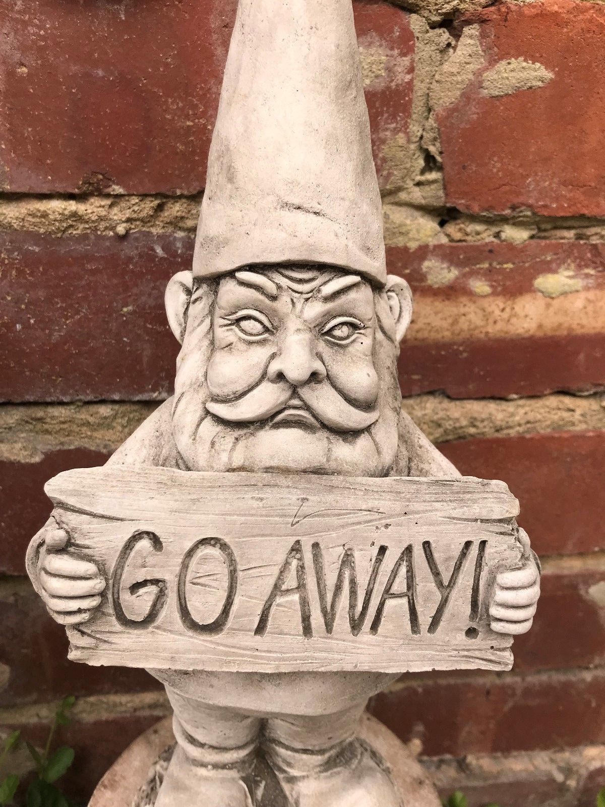 Stone Grumpy Gnome Ornament 